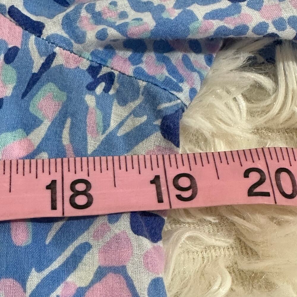 Lilly Pulitzer "Amelia Island" 100% Cotton Tunic Blouse Multi Colored Shirt Sz S - Picture 9 of 9